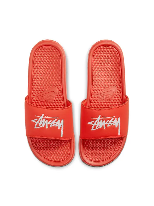 Тапочки x stussy benassi Nike — изображение 4 из 4, красный