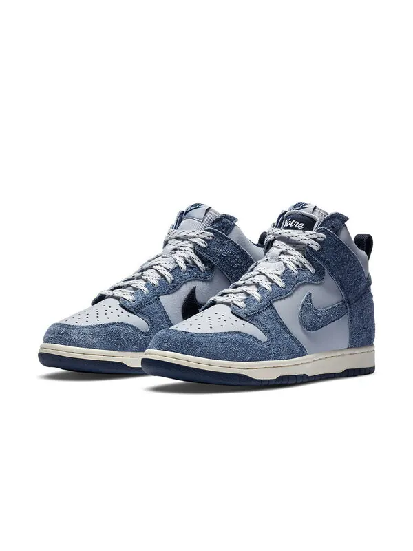 Кроссовки x notre dunk высокие Nike — изображение 3 из 4, серый/синий