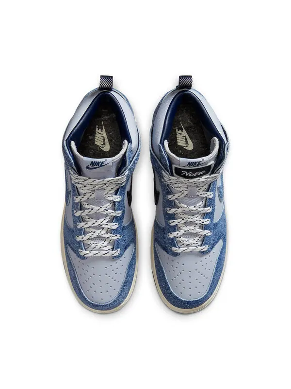 Кроссовки x notre dunk высокие Nike — изображение 4 из 4, серый/синий