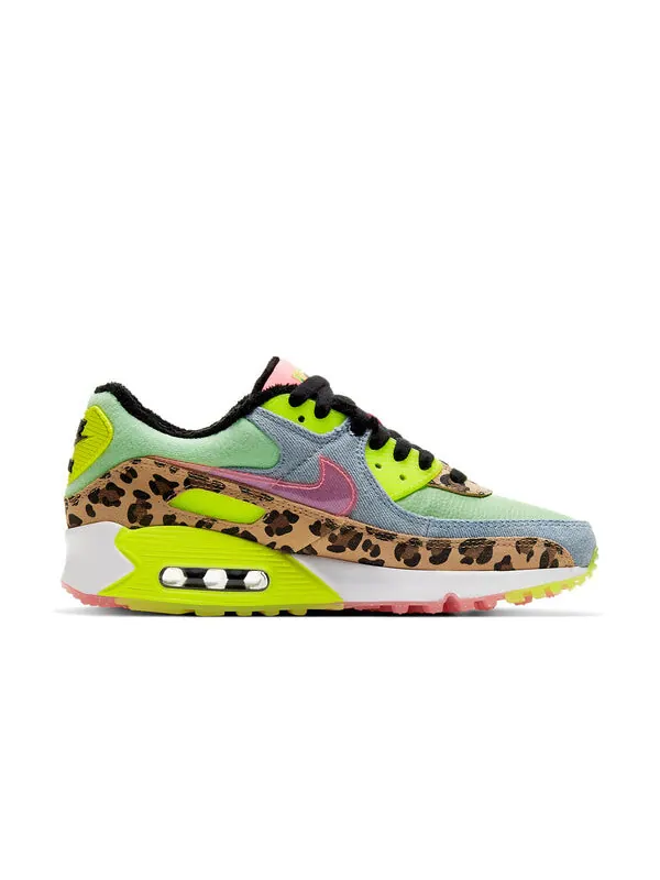 Кроссовки air max 90 lx Nike — изображение 2 из 4, зеленый//черный/белый