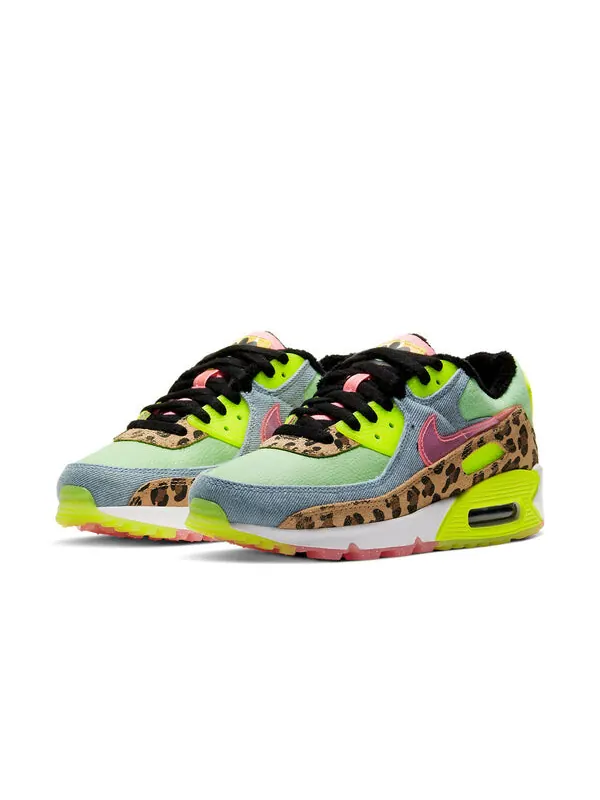 Кроссовки air max 90 lx Nike — изображение 3 из 4, зеленый//черный/белый