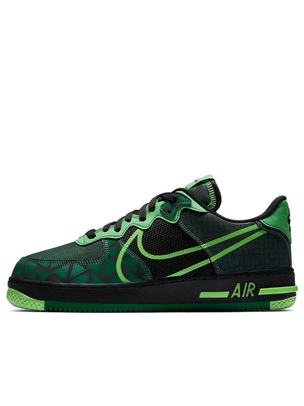 Кроссовки air force 1 реагировать Nike — изображение 1 из 4, черный/зеленый/зеленый