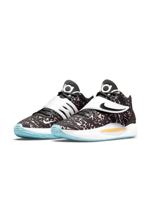 Кроссовки кд 14 Nike — изображение 3 из 4, черный/белый/синий