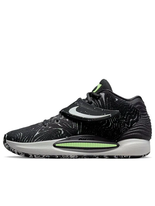 Кроссовки кд 14 Nike — изображение 1 из 4, черный/белый/зеленый