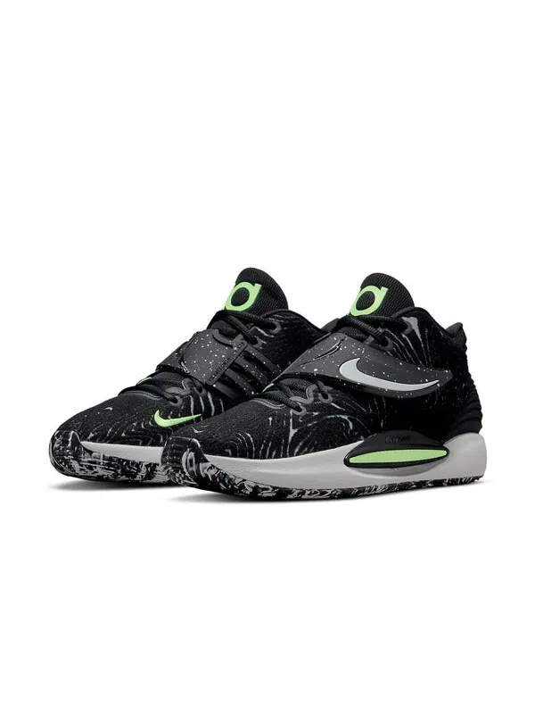 Кроссовки кд 14 Nike — изображение 3 из 4, черный/белый/зеленый