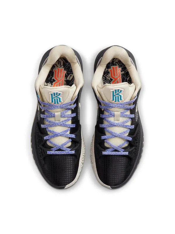 Кроссовки kyrie low 4 Nike — изображение 4 из 4, кремовый/черный/серый
