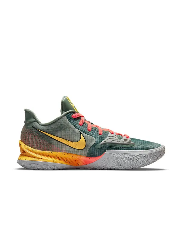 Кроссовки kyrie 4 низкие Nike — изображение 2 из 4, серый/розовый/желтый