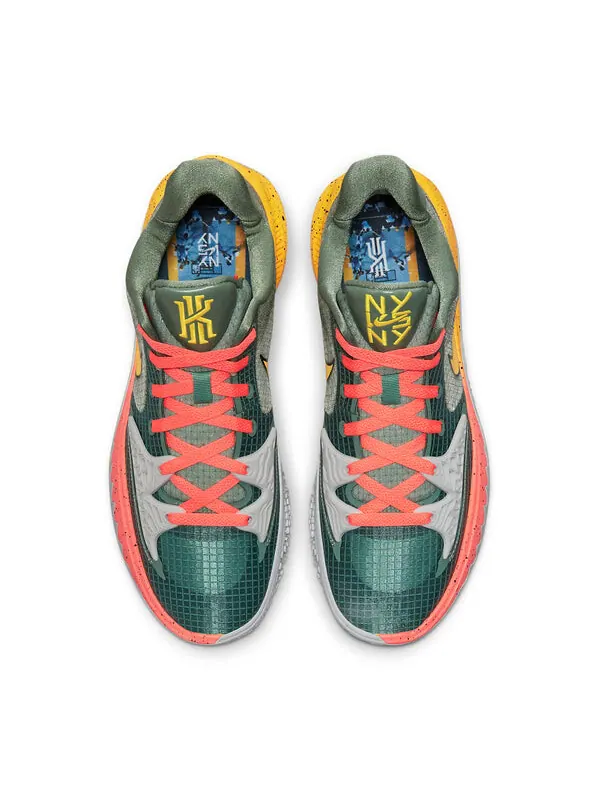 Кроссовки kyrie 4 низкие Nike — изображение 4 из 4, серый/розовый/желтый