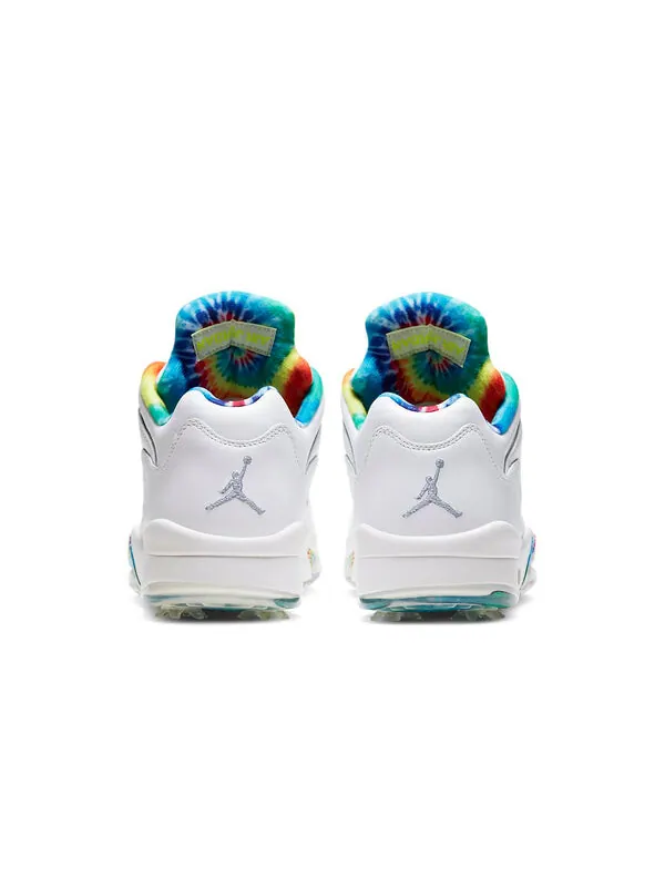Кроссовки 5 низкие гольф Air Jordan — изображение 3 из 4, белый