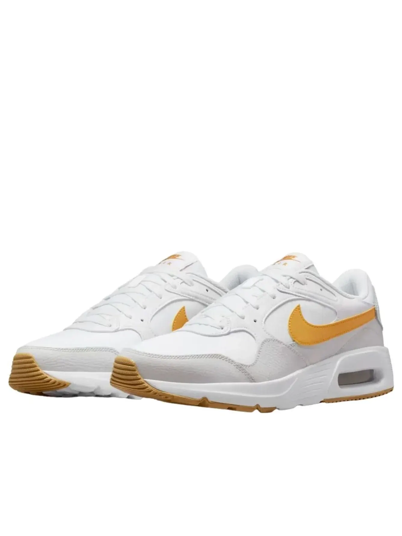 Кроссовки Nike Air Max SC 'White Photon Dust Gum Light Brown Gold Leaf' — изображение 2 из 6, белый