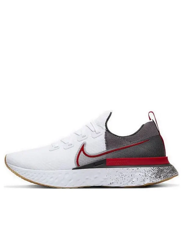 Кроссовки React Infinity Run Flyknit Nike — изображение 1 из 4, белый/красный-черный