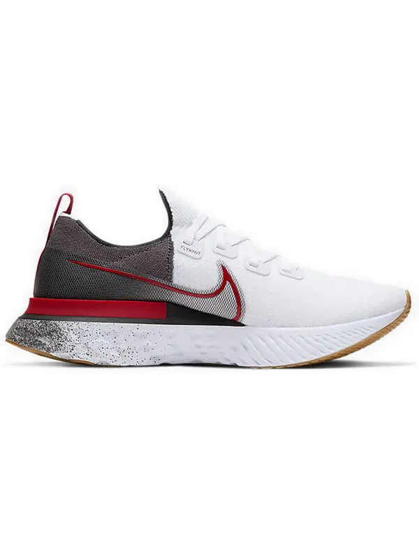 Кроссовки React Infinity Run Flyknit Nike — изображение 2 из 4, белый/красный-черный