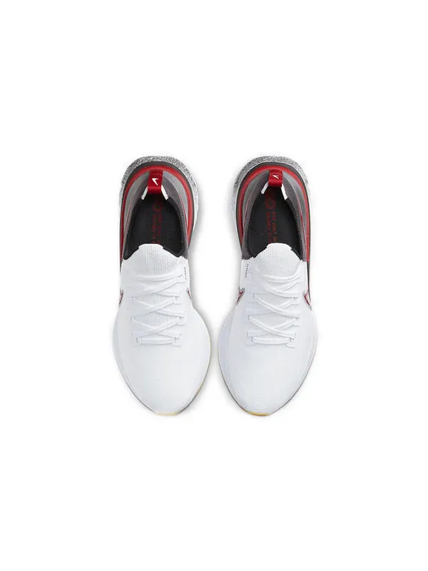 Кроссовки React Infinity Run Flyknit Nike — изображение 4 из 4, белый/красный-черный