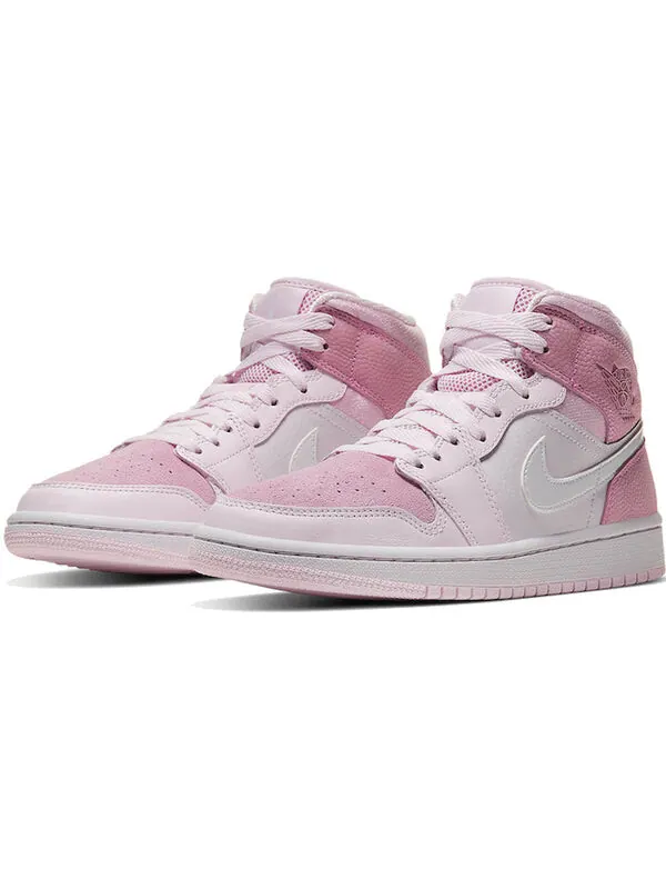 Кроссовки 1 средние Air Jordan — изображение 3 из 4, розовый/белый/розовый