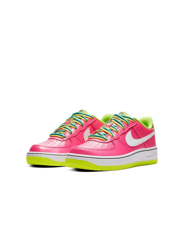 Кроссовки Air Force 1 Nike — изображение 3 из 4, розовый жёлтый белый