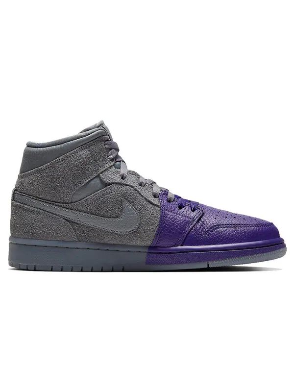 Кроссовки Шейла Рашид x 1 средний Air Jordan — изображение 2 из 4, серый/серый-фиолетовый
