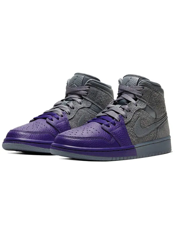 Кроссовки Шейла Рашид x 1 средний Air Jordan — изображение 3 из 4, серый/серый-фиолетовый