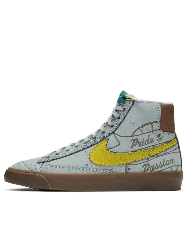Кроссовки ben simmons x blazer mid '77 'pregame pack - motivation' Nike — изображение 1 из 4, серый/желтый