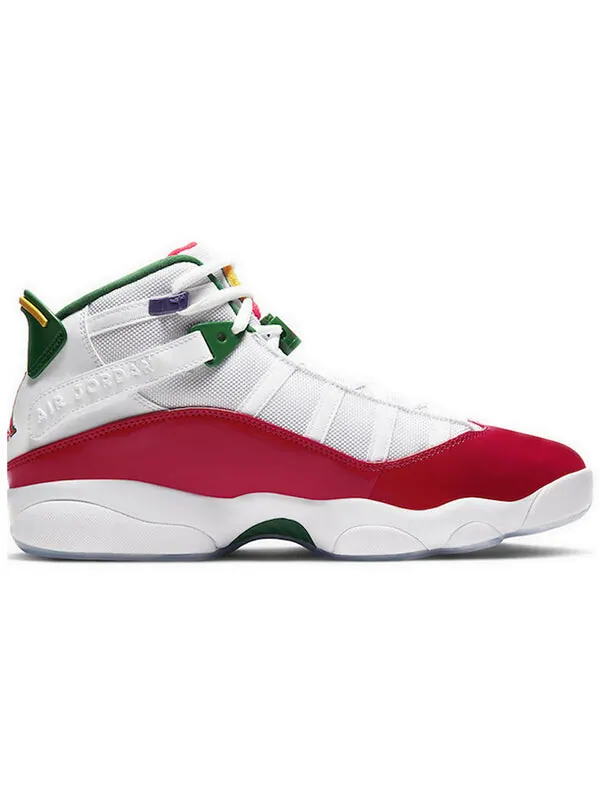 Кроссовки 6 колец Air Jordan — изображение 2 из 4, белый, красный