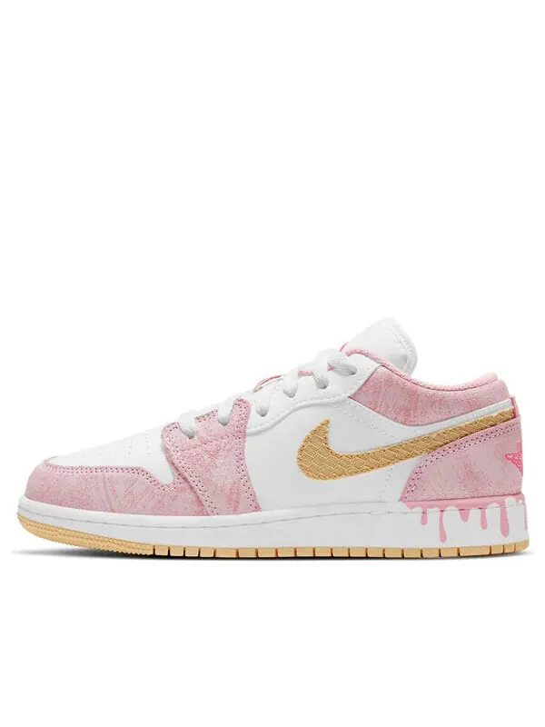 Кроссовки 1 low 'strawberry ice cream' Air Jordan — изображение 1 из 4, бледный/белый/розовый