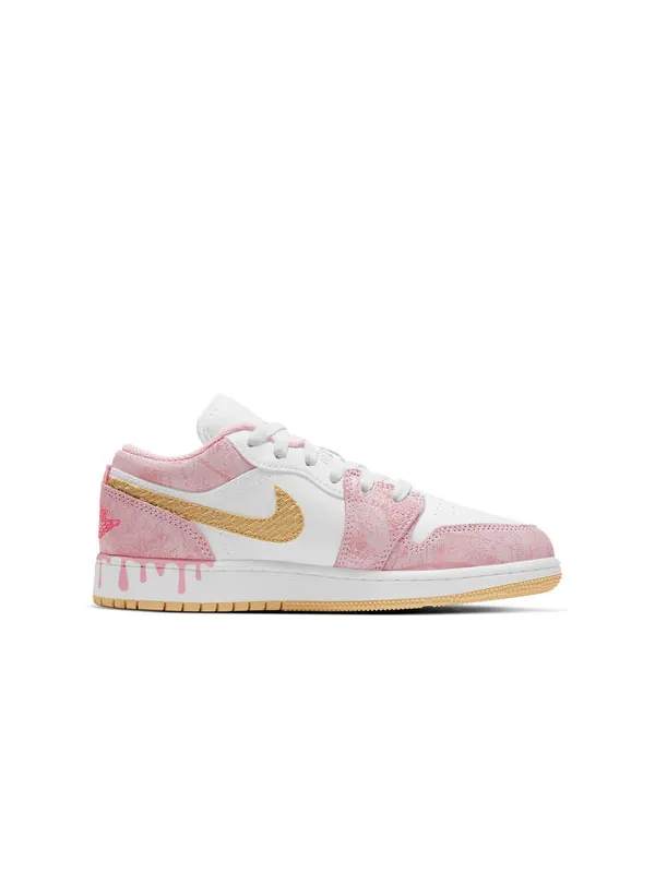 Кроссовки 1 low 'strawberry ice cream' Air Jordan — изображение 2 из 4, бледный/белый/розовый