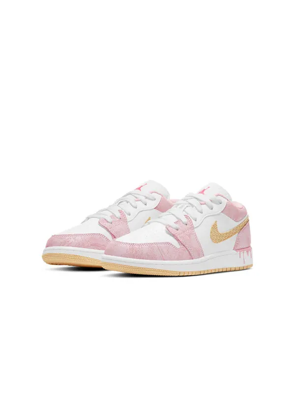 Кроссовки 1 low 'strawberry ice cream' Air Jordan — изображение 3 из 4, бледный/белый/розовый