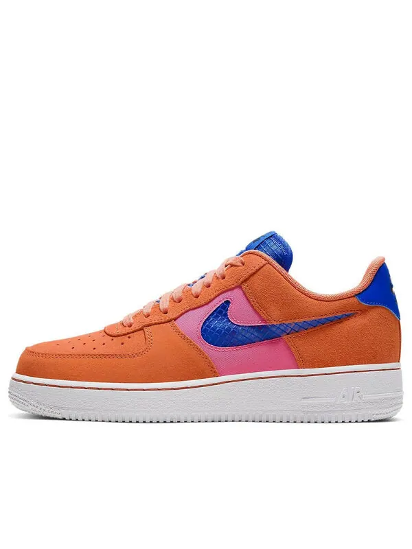 Кроссовки air force 1 '07 lv8 'orange trance' Nike — изображение 1 из 4, синий/оранжевый