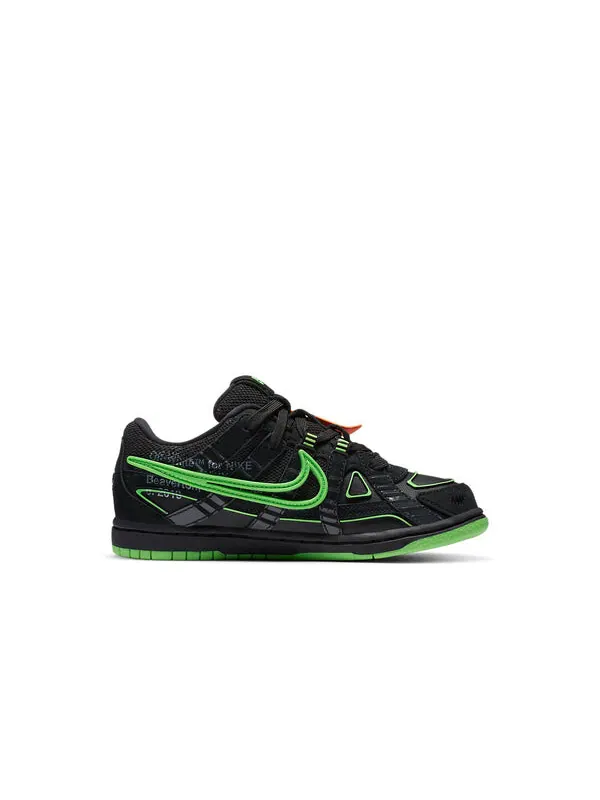 Кроссовки x off white rubber dunk Nike — изображение 2 из 4, черный/зеленый