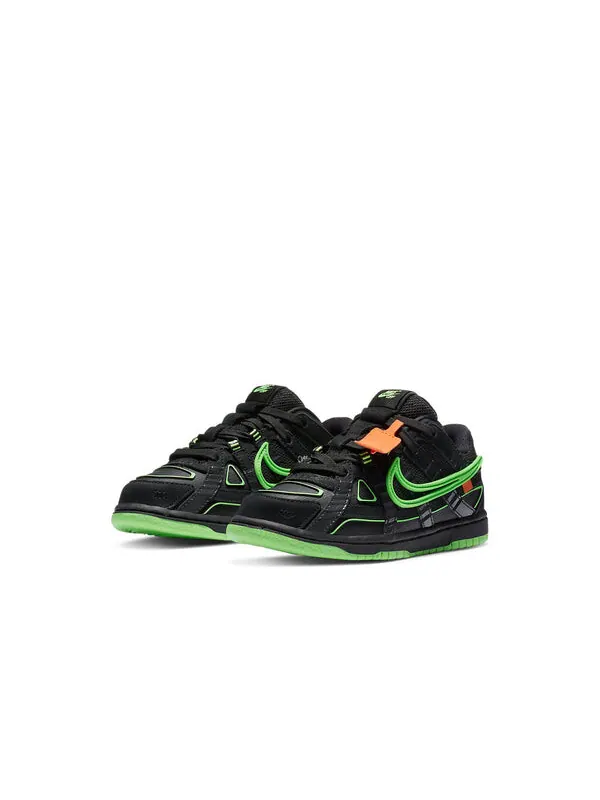 Кроссовки x off white rubber dunk Nike — изображение 3 из 4, черный/зеленый