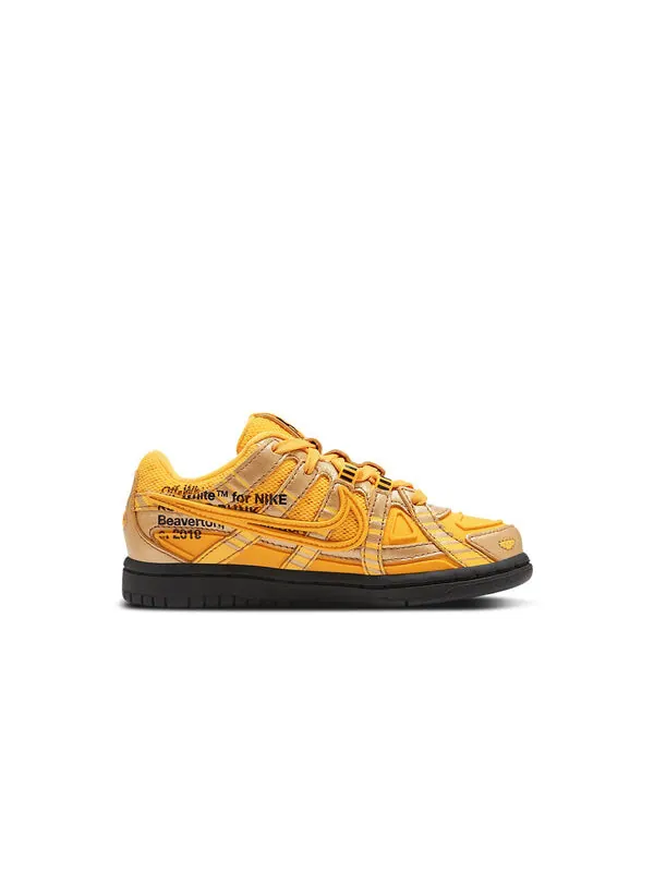 Кроссовки x off white rubber dunk Nike — изображение 2 из 4, черный/золотистый