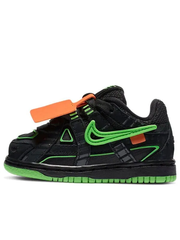 Кроссовки x off white rubber dunk Nike — изображение 1 из 4, черный/зеленый