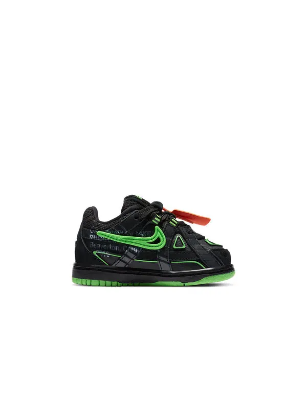 Кроссовки x off white rubber dunk Nike — изображение 2 из 4, черный/зеленый