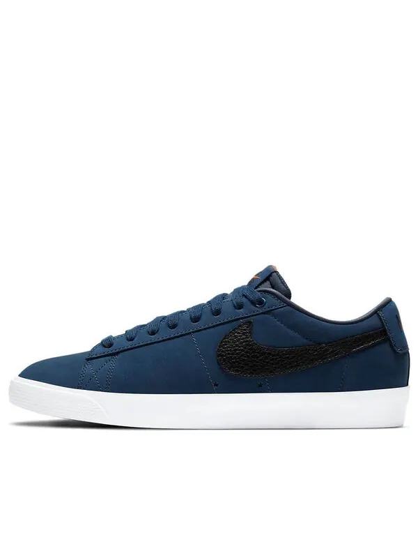 Кроссовки zoom blazer low pro gt iso sb 'orange label - midnight navy' Nike — изображение 1 из 4, синий/черный/белый