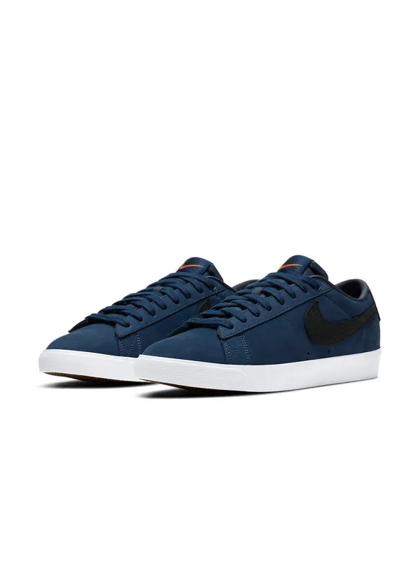 Кроссовки zoom blazer low pro gt iso sb 'orange label - midnight navy' Nike — изображение 3 из 4, синий/черный/белый