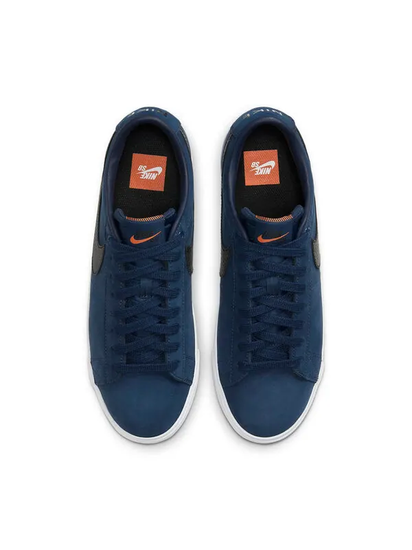 Кроссовки zoom blazer low pro gt iso sb 'orange label - midnight navy' Nike — изображение 4 из 4, синий/черный/белый