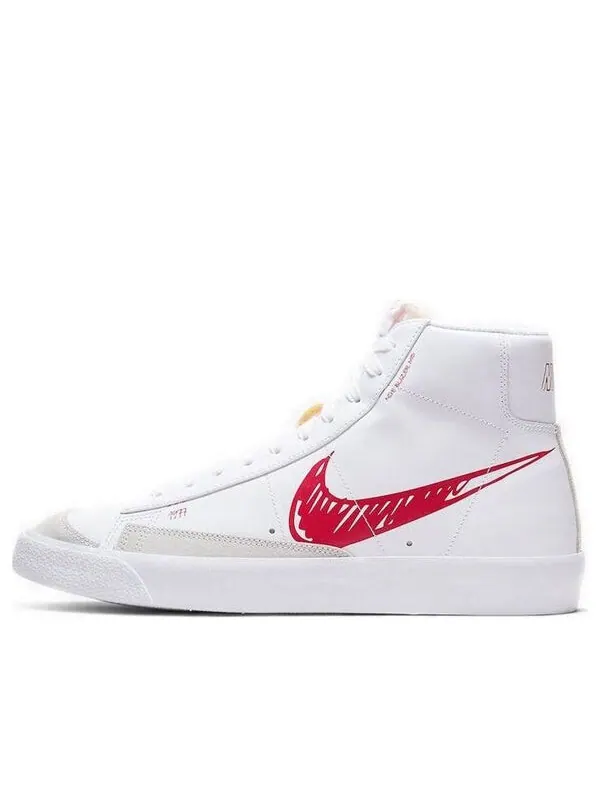 Кроссовки блейзер середина 77 Nike — изображение 1 из 4, белый/красный/платиновый