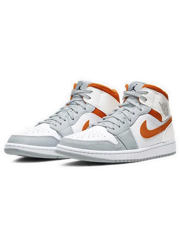 Кроссовки 1 средние Air Jordan — изображение 3 из 4, белый//платиновый