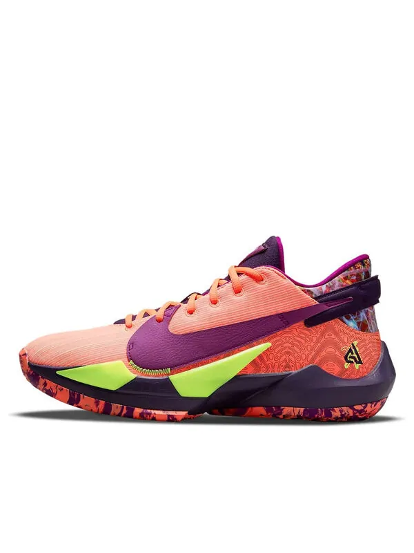 Кроссовки zoom freak 2 ep 'bright mango' Nike — изображение 1 из 4, красный//фиолетовый