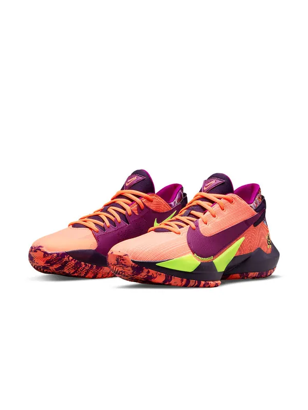 Кроссовки zoom freak 2 ep 'bright mango' Nike — изображение 3 из 4, красный//фиолетовый