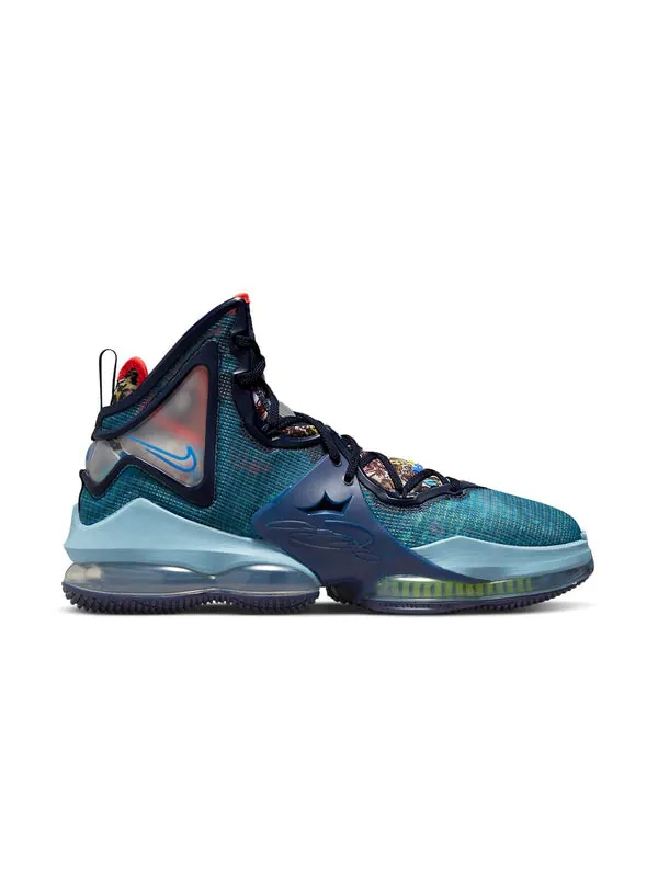 Кроссовки lebron 19 'fast food - dutch blue' Nike — изображение 2 из 4, синий/желтый