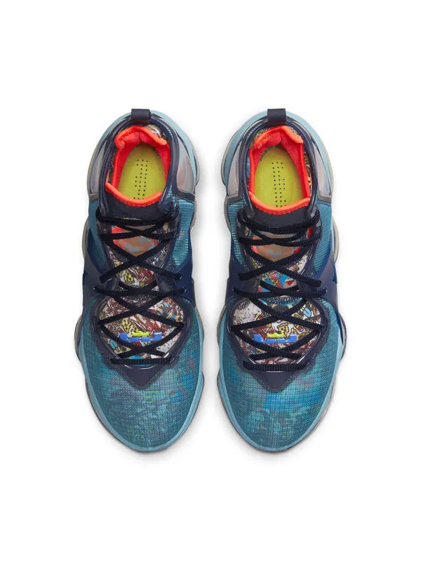 Кроссовки lebron 19 'fast food - dutch blue' Nike — изображение 4 из 4, синий/желтый