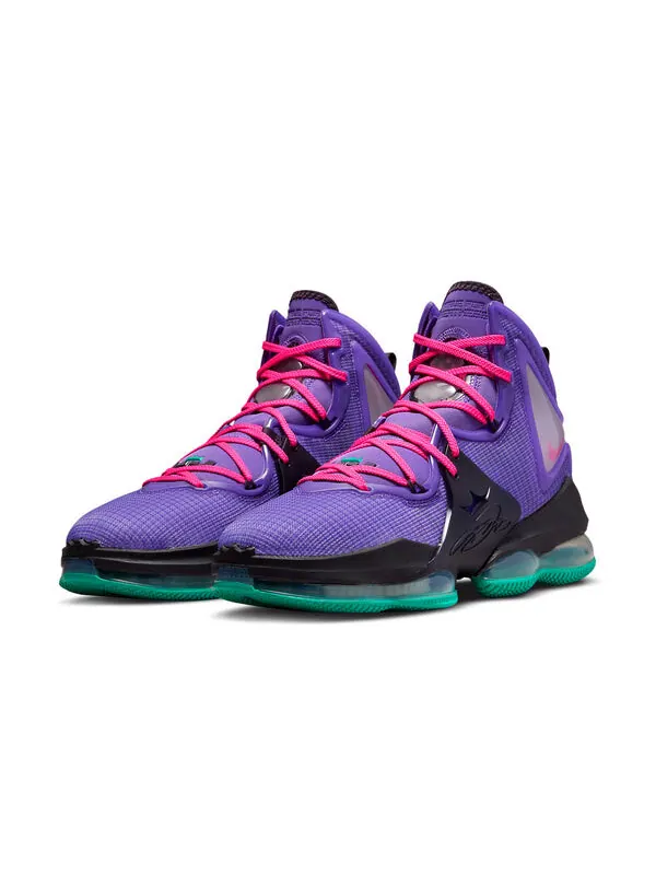 Кроссовки lebron 19 'dj bron' Nike — изображение 3 из 4, фиолетовый/черный