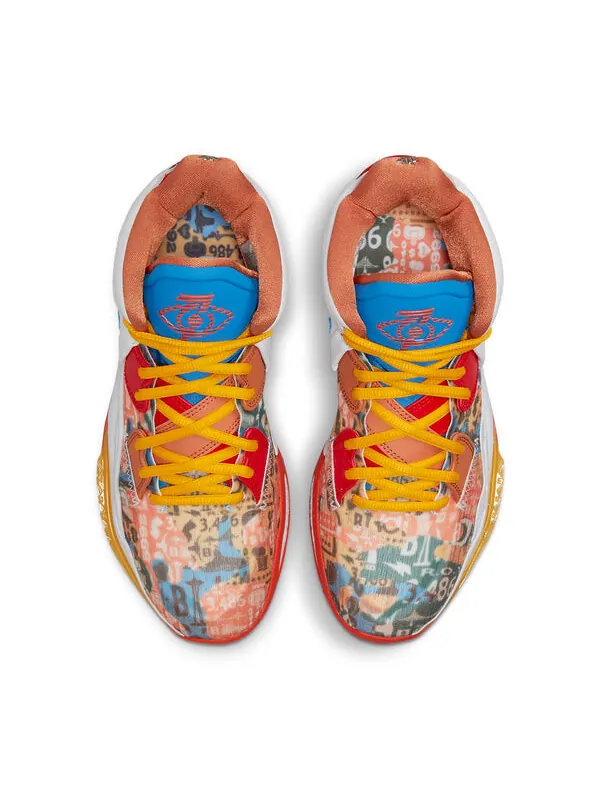 Кроссовки kyrie infinity Nike — изображение 4 из 4, белый/оранжевый/синий