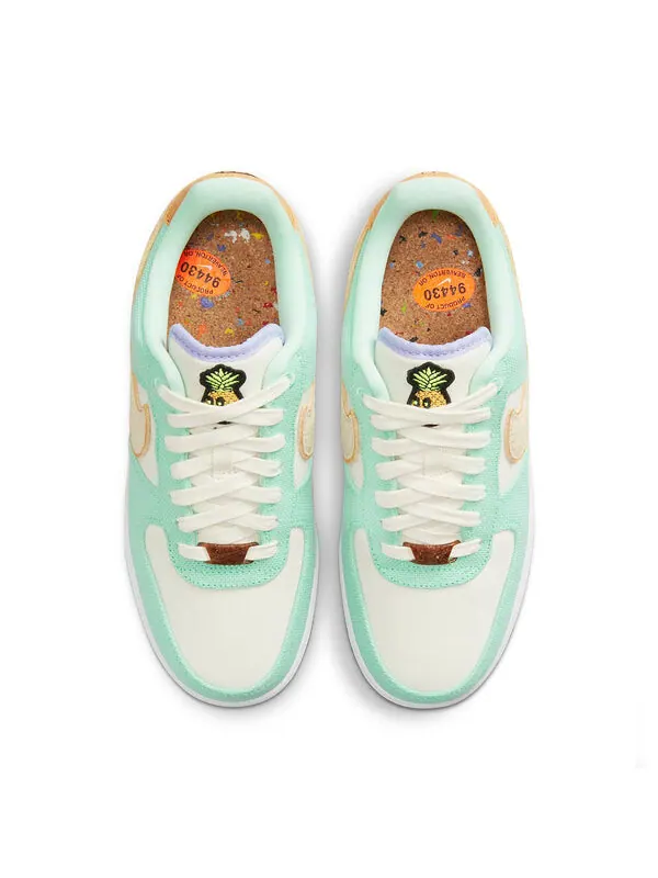 Кроссовки air force 1 '07 lx 'happy pineapple' Nike — изображение 4 из 4, кремовый/зеленый