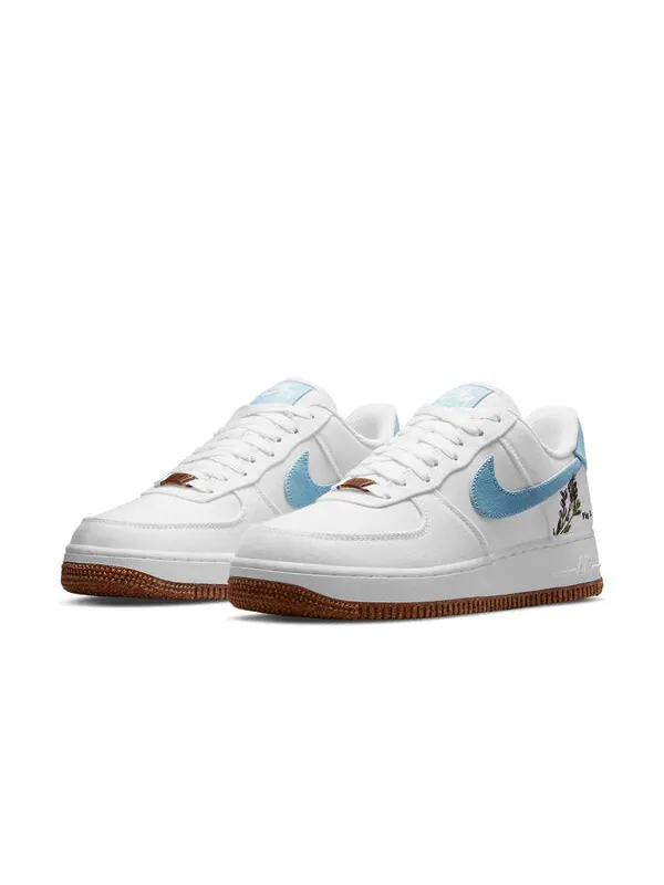 Кроссовки air force 1 '07 se 'indigo' Nike — изображение 3 из 4, белый//белый/черный