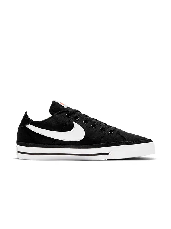 Кроссовки Court Legacy Canvas Nike — изображение 2 из 4, черный/белый