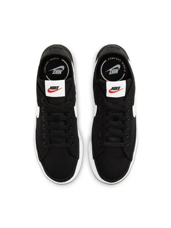 Кроссовки Court Legacy Canvas Nike — изображение 4 из 4, черный/белый