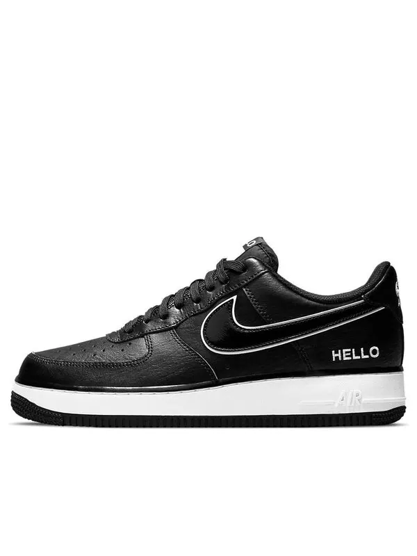 Кроссовки x urbanstar air force 1 '07 lx 'hello pack - black' Nike — изображение 1 из 4, черный/белый