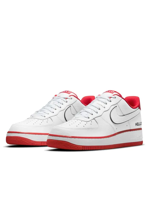 Кроссовки x urbanstar air force 1 '07 lx 'hello pack - white university red' Nike — изображение 3 из 4, белый/красный/черный
