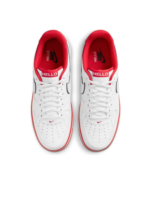 Кроссовки x urbanstar air force 1 '07 lx 'hello pack - white university red' Nike — изображение 4 из 4, белый/красный/черный
